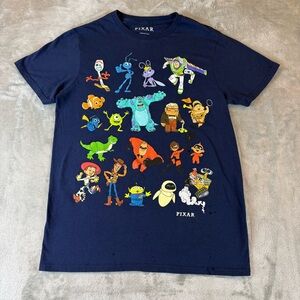Pixar Disney Kids Navy Blue Character T-Shirt SM